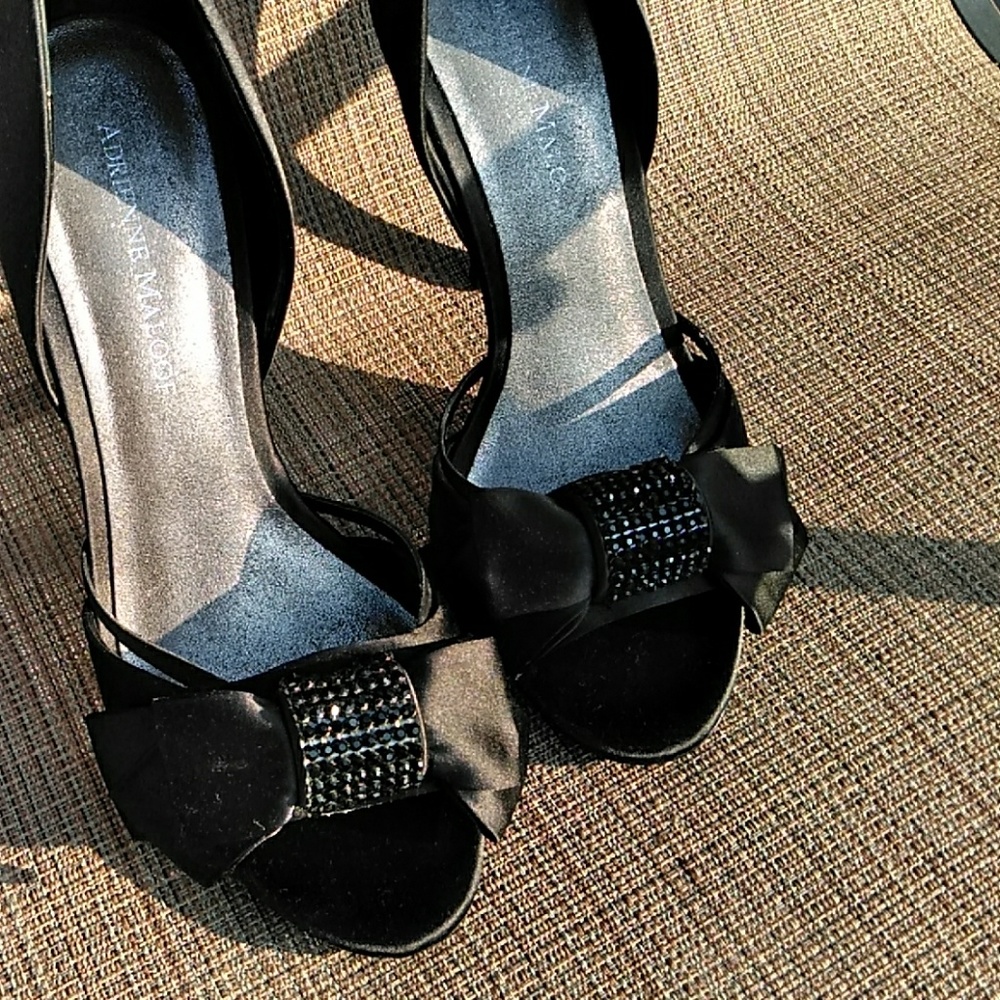 Adrienne Maloof black satin size 8.5